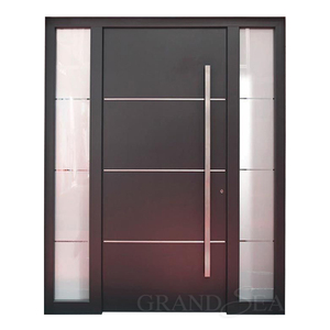 Puerta interior de acero inoxidable de estilo moderno, doble columpio, puerta de acero de alta seguridad abierta - Product Image 5