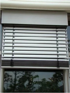 Ngoài trời cơ giới con lăn Rèm nhôm cửa sổ điện Venetian Rèm lăn màn trập tùy chỉnh - Product Image 5