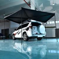 Auvent de toit de voiture à 270 degrés avec poteaux, tissu Oxford résistant aux UV, ouverture automatique quatre saisons, tente de camping extérieure
