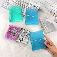 Jelly fait à la main 20mm Anneaux Macaron Colored M5 Binder Planner Holographic Cover With O Rings Mini Hand Book Accessories.