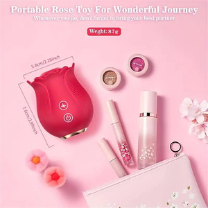 Rose Tongue Vibrator for Women Wholesale <strong>Custom</strong> Logo Clitoralis Stimulator Sucking <strong>Adult</strong> <strong>Toys</strong> 10-Mode Vibration 100% Waterproof - Product Image 5
