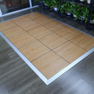 Plancher de danse portable imbriqué vinyle PP plastique + couleur simple intérieur chaud anti-dérapant facile à installer surface en PVC, pvc - Product Image 1