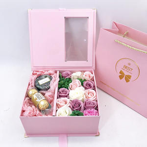 Wins Flying Premium Cajas de regalo de perfume plegables Papel plegable Flor preservada con cinta Juegos de regalo para bebés Logo Embalado en cartón - Product Image 2