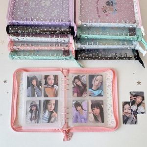 <span class=keywords><strong>Album</strong></span> <span class=keywords><strong>photo</strong></span> A5 avec fermeture éclair en forme d'étoile laser, <span class=keywords><strong>album</strong></span> transparent pour collection de cartes, <span class=keywords><strong>album</strong></span> pour cartes A5, <span class=keywords><strong>album</strong></span> de rangement pour petites cartes de 3 pouces, amour - Product Image 3