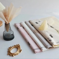 Papier de soie en coton extractible en gros pour emballage de fleurs, doublure de bouquet, emballage personnalisé coréen