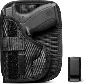 Étui de poche IWB en cuir PU Bodyguard 2.0, ambidextre, hauteur et inclinaison réglables, support amovible, clip métallique, étuis en nylon - Product Image 1