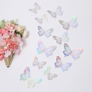 Aierflorist <span class=keywords><strong>Adesivi</strong></span> Murali 3D a Forma di Farfalla Colorata, Design Nordico <span class=keywords><strong>per</strong></span> Decorazioni Matrimoniali e Feste, <span class=keywords><strong>Farfalle</strong></span> <span class=keywords><strong>per</strong></span> Bouquet Floreali - Product Image 4