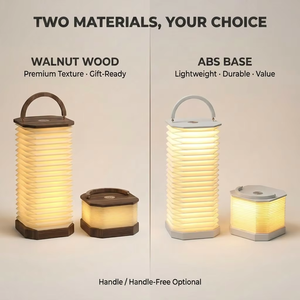 Novedad Lámparas <span class=keywords><strong>para</strong></span> Acampar al Aire Libre Estilo Hogareño Recargables LED con Teclas Táctiles Lámpara de Órgano Vertical Portátil Plegable de Papel con <span class=keywords><strong>Luz</strong></span> Cálida - Product Image 4