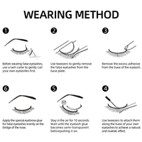7 paires de faux cils en vison synthétique moelleux, épais et volumineux, légers et réutilisables, pour le maquillage, avec logo personnalisé OEM