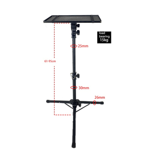 Soporte de suelo de Metal de altura ajustable, proyector portátil, mesa de trípode de ordenador, soporte extensible plegable para ordenador portátil - Product Image 5