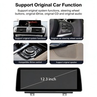 Head Unit Mobil Sistem Linux 12,3 inci dengan CarPlay Android Auto untuk BMW Seri 1/2 F20/F21/F23/F52, Pemasangan di Dashboard, Garansi 1 Tahun