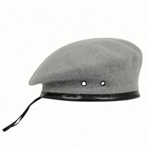 High Quality Outdoor 100% Wool Beret Hat for Men Green French Style Beret Hat - Product Image 3