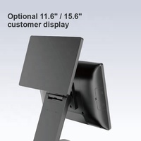 Terminal de point de vente tout-en-un avec écran tactile de 15 pouces et système de tablette, machine de point de vente hors ligne à 6 chiffres, conçue pour les clients