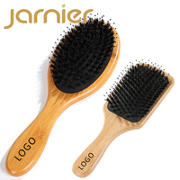 Échantillon Gratuit : Brosse à Cheveux en Bambou Évidée pour Massage du Cuir Chevelu, Démêlante pour Cheveux Humides et Secs, Idéale pour Cheveux Bouclés