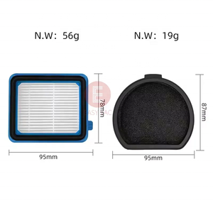 Compatible con Electrolux PF91 / PURE F9 / FX 91 Series 5EBF / 5BTF / 6BWF / <span class=keywords><strong>BORK</strong></span> V800 / AEG FX9, Filtro de Polvo/Exhaust Reutilizable Eléctrico - Product Image 2
