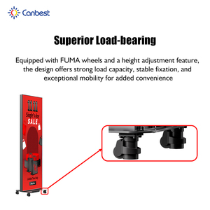 Canbest GoB CJ hai mặt p1.5 p1.8 p2.5 xách tay kỹ thuật số dẫn Áp phích Màn hình hiển thị video tường biểu ngữ cho các cửa hàng bán lẻ - Product Image 6