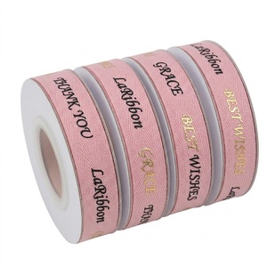 Wholesale Factory 19mm Luxury Polyester Ribbon Customized Printed Craft Ribbon for <b>Gift</b> Decoration and Wrapping <b>Bow</b> - Product Image 2