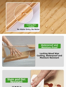 Pavimento in <span class=keywords><strong>Legno</strong></span> Ingegnerizzato a Tre Strati con Venatura Naturale, Spessore 1,4mm, Resistente ai Graffi, Pavimentazione Composita in <span class=keywords><strong>Legno</strong></span> Massiccio <span class=keywords><strong>per</strong></span> Uso Residenziale - Product Image 6