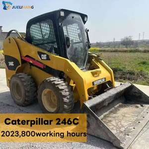 इस्तेमाल की गई बिल्ली 246c जापानी मूल उच्च गुणवत्ता वाले व्हील स्किड स्टीड लोडर मिनी व्हील लोडर - Product Image 1