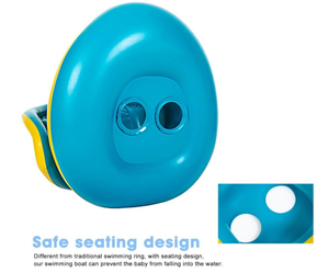 Bể bơi trẻ em nổi với tán làm từ vật liệu PVC thân thiện với môi trường được thiết kế với tán che nắng có thể tháo rời an toàn ổn định và vui vẻ - Product Image 3