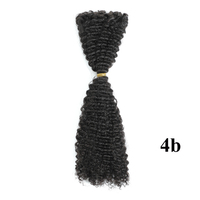 Cheveux humains bruts doublement étirés bouclés en vrac, vente en gros, brésiliens 4A 4B 4C Afro Kinky, pour tresses, torsades et locks