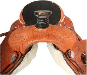 Ensemble de selle de course de chevaux Endurance Selle de course de sport avec arbre en plastique en cuir assorti - Product Image 5