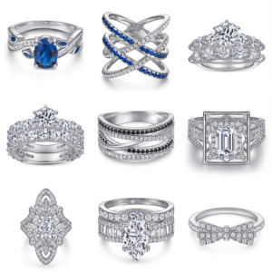 แหวนเงินแท้ S925 ประดับเพชรซิคอนหลากสี แหวนสัญญาประดับพลอย <span class=keywords><strong>CZ</strong></span> โรแมนติก สำหรับงานหมั้น งานแต่งงาน ของขวัญวันวาเลนไทน์ - Product Image 2