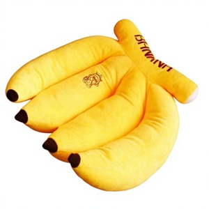 Coussin carré fantaisie pour enfants en jacquard brodé tissé à motifs de fruits - Product Image 1