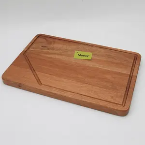 Tabla de cortar de madera de acacia de lujo, tabla de cortar