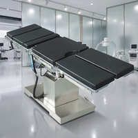 Table d'opération électrique 5 sections avec glissière longitudinale de 300 mm et base fine de 75 mm pour lit chirurgical à rayons X à arceau en C pour la chirurgie générale