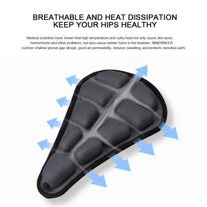 <span class=keywords><strong>Selle</strong></span> de <span class=keywords><strong>vélo</strong></span> hybride <span class=keywords><strong>gonflable</strong></span> à airbag souple haute performance 3D pour les gros vélos - Product Image 5