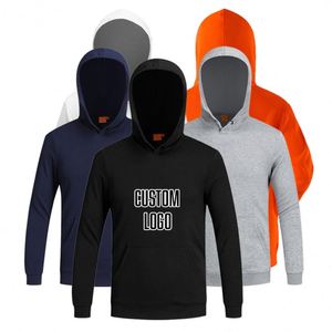 Sudadera con Capucha Personalizada con Estampado Puff, para Invierno, Unisex, 100% Algodón, Talla Grande, Lisa, con Logotipo - Product Image 1
