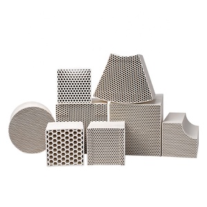 Monolito Cerámico de Panal de Abeja de Alúmina, Corindón, Mullita y Cordierita, Utilizado en RTO RCO, Compacto, Bajo Espacio de Poros y Espacio de Poros Cero - Product Image 1