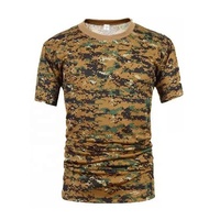 Bestseller Camouflage T-shirt Heren Outdoor Korte Mouw Snel Droogende Mesh T-shirt Trainingskleding
