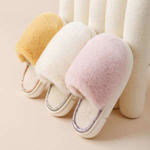 Nuevas Pantuflas Japonesas de Algodón Cómodas y Elegantes para Mujer, Antideslizantes, para Invierno, al por Mayor - Product Image 1