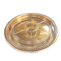 Conteneur à sushi jetable en plastique de qualité alimentaire JY-82108 avec couvercle transparent, boîte à gâteau en plastique