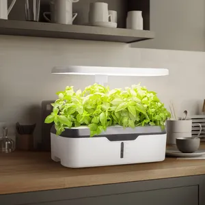 LED büyüyen sistemi 12 bakla yeni led büyümek ışık hidroponik ev kapalı akıllı bahçe kiti akıllı ekici