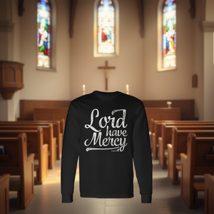 Camiseta de manga larga Lord Have Mercy con diseño cristiano premium - Product Image 3