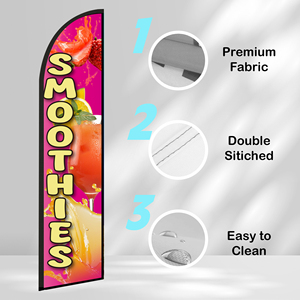 Drapeaux plume personnalisés de haute qualité 2,5 x 11,5 pieds pour fêtes sur la plage et promotions publicitaires - Product Image 3