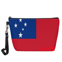 Trousse de Toilette Personnalisée Drapeau National avec Fermeture Éclair pour Sorties du Week-end, Vie en Dortoir, Cadeau Souvenir Culturel