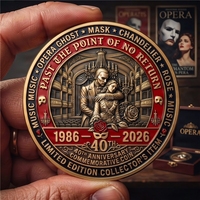 Pièce de monnaie en métal frappée à l'emporte-pièce, personnalisée avec logo 3D peint et impression typographique – Cadeau Fête des Pères pour collectionneurs d'art