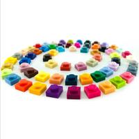 Plaque ABS 1x1 multicolore, pièces détachées pour blocs de construction MOC, modèle mécanique DIY, référence 3024, vente chaude