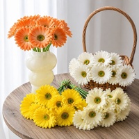 Pabrik Grosir Bunga Daisy Afrika Buatan, Kemasan Buket Florist, Dekorasi, Perlengkapan Bunga, Bunga Matahari Buatan