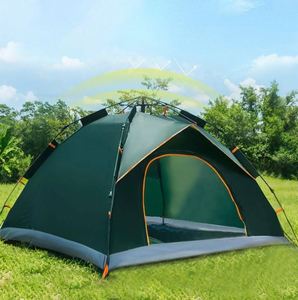 Tente de camping automatique instantanée imperméable pour 2-3/3-4 personnes, personnalisable, pour l'extérieur - Product Image 1