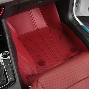 Alfombrillas interiores de coche de cobertura completa de cuero impermeable Nappa al por mayor de fábrica para modelos de juego completo de 5 plazas - Product Image 5