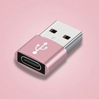 Nueva Promoción: Adaptador de Aleación de Aluminio Tipo-C Hembra a USB 3.0 Macho, Compatible con Carga y Transmisión de Datos