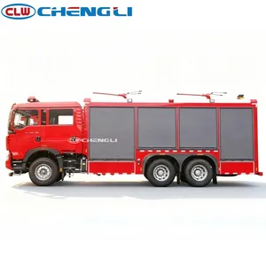 Camion de pompiers à poudre sèche de 6 tonnes, robuste, châssis Sinotruk Howo TX7 6x4, pour la lutte contre les incendies dans les usines chimiques industrielles, à vendre - Product Image 4