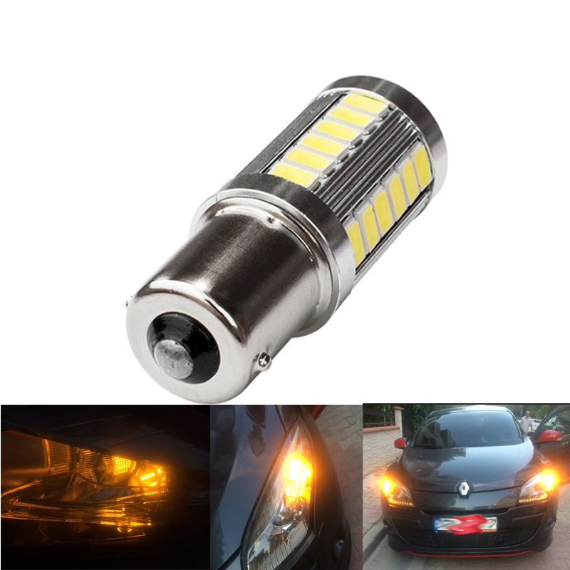 2x 1156 BAU15S PY21W LED 18SMD Rot/Gelb/Weiß Bremslichter Rücklichter Lampe