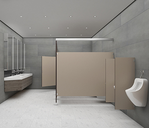 Modern <strong>Design</strong> Brikley Phenolic <strong>Toilet</strong> Cubicle for Urinals Moisture Resistance <strong>HPL</strong> <strong>Partition</strong> with Bench