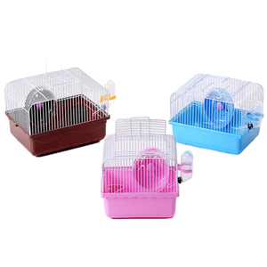 Factory Direct High Quality Plastic Metal <strong>Mesh</strong> Pet Carrier to Go Rustic Castle Hamster House <strong>Cage</strong> - Product Image 1